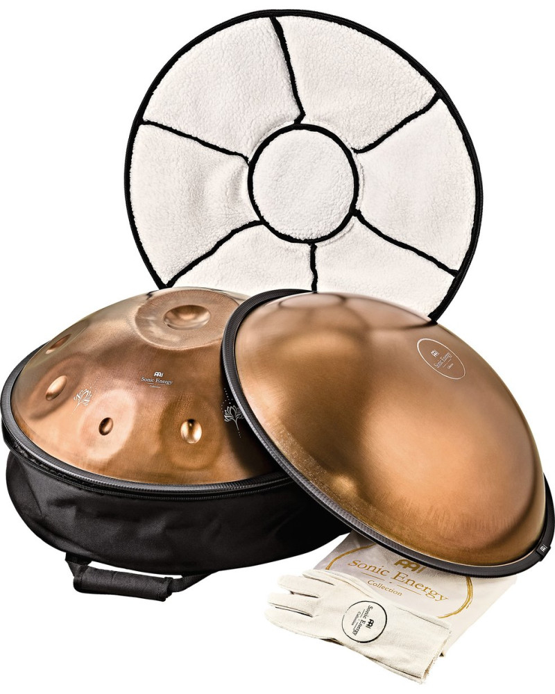 Meinl Sonic Energy HPSTL102CU Sensory Handpan, Stainless Steel, E La Sirena, 10 Notes, 432 Hz, Vintage copper, Engraved 