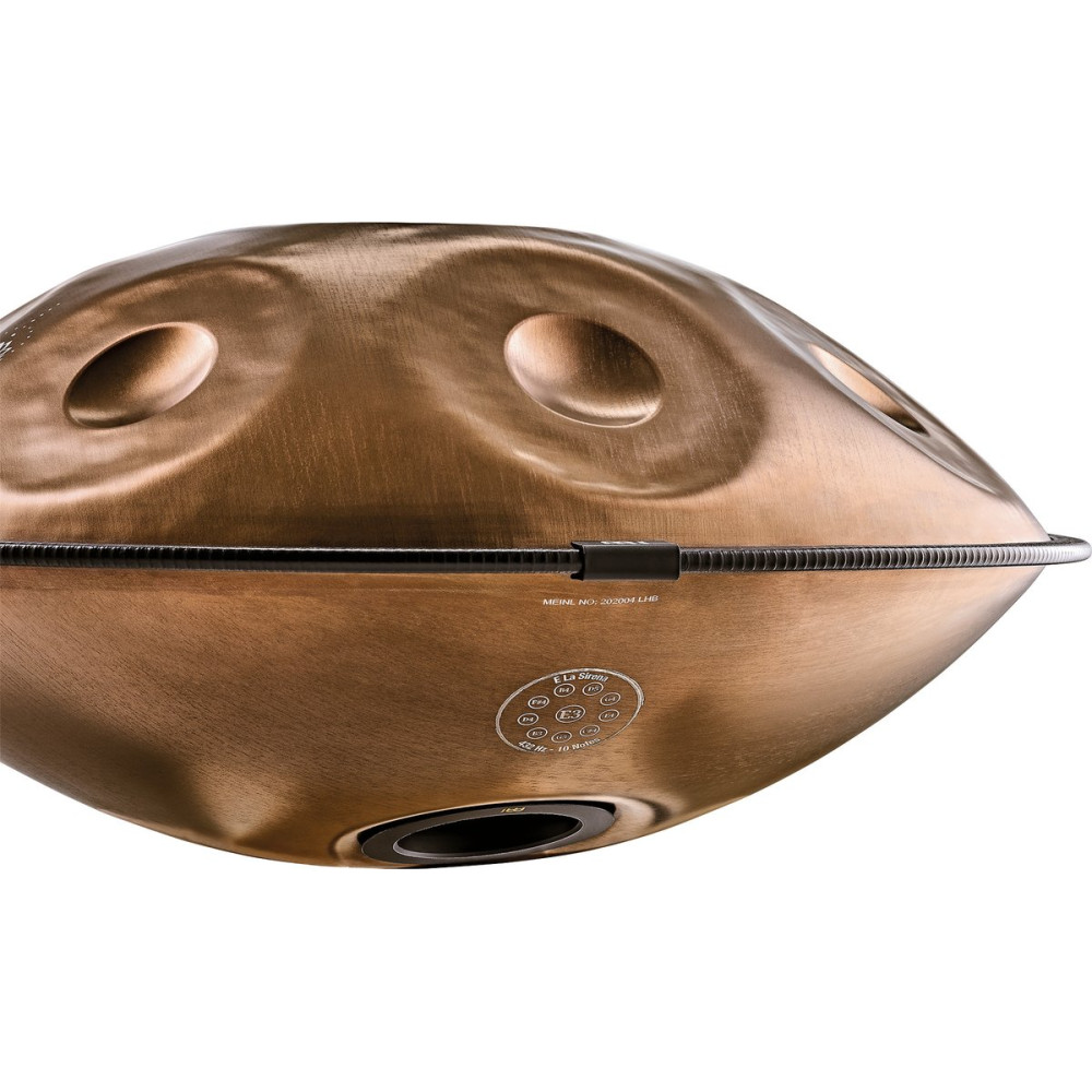 Meinl Sonic Energy HPSTL102CU Sensory Handpan, Stainless Steel, E La Sirena, 10 Notes, 432 Hz, Vintage copper, Engraved 
