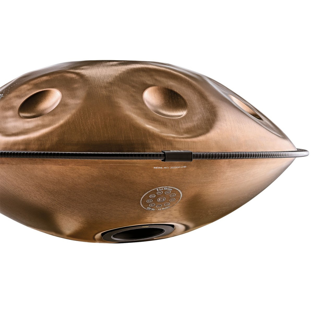 Meinl Sonic Energy HPSTL102CU Sensory Handpan, Stainless Steel, E La Sirena, 10 Notes, 432 Hz, Vintage copper, Engraved 