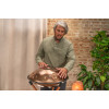 Meinl Sonic Energy HPSTL102CU Sensory Handpan, Stainless Steel, E La Sirena, 10 Notes, 432 Hz, Vintage copper, Engraved 