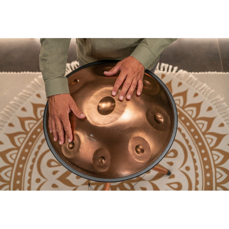 Meinl Sonic Energy HPSTL110CU Sensory Handpan, Stainless Steel, F Pygmy, 11 Notes, 440 Hz, Vintage copper
