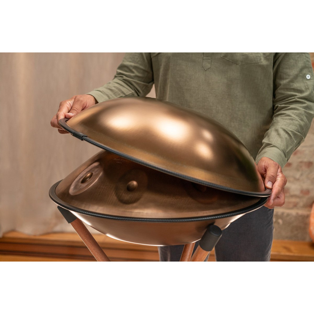 Meinl Sonic Energy HPSTL110CU Sensory Handpan, Stainless Steel, F Pygmy, 11 Notes, 440 Hz, Vintage copper