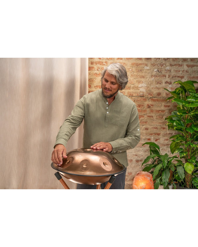 Meinl Sonic Energy HPSTL110CU Sensory Handpan, Stainless Steel, F Pygmy, 11 Notes, 440 Hz, Vintage copper