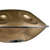 Meinl Sonic Energy HPSTL90 Sensory Handpan Stainless Steel D Kurd 9 Notes 440 Hz - Vintage Gold