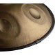 Meinl Sonic Energy HPSTL91 Sensory Handpan Stainless Steel D Amara 9 Notes 440 Hz - Vintage Gold