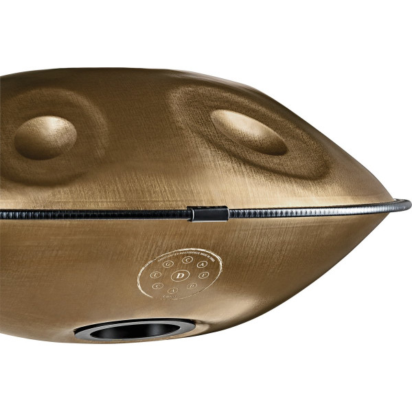 Meinl Sonic Energy HPSTL91 Sensory Handpan Stainless Steel D Amara 9 Notes 440 Hz - Vintage Gold