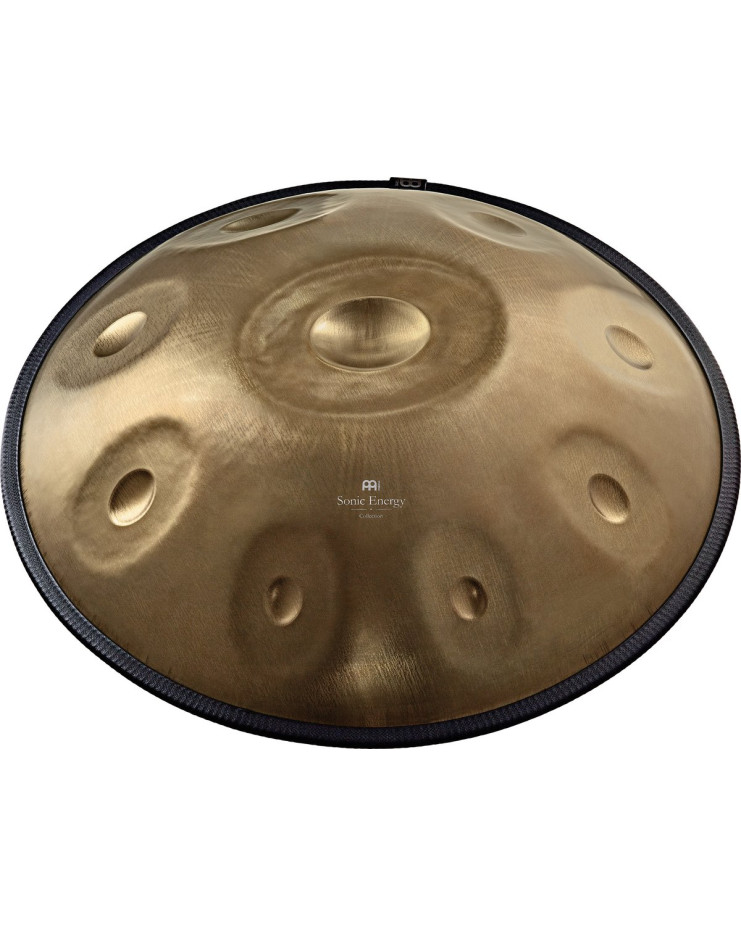 Meinl Sonic Energy HPSTL92 Sensory Handpan Stainless Steel C# Minor 9 Notes 432 Hz - Vintage Gold