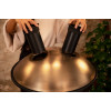 Meinl Sonic Energy HPSTL92 Sensory Handpan Stainless Steel C# Minor 9 Notes 432 Hz - Vintage Gold