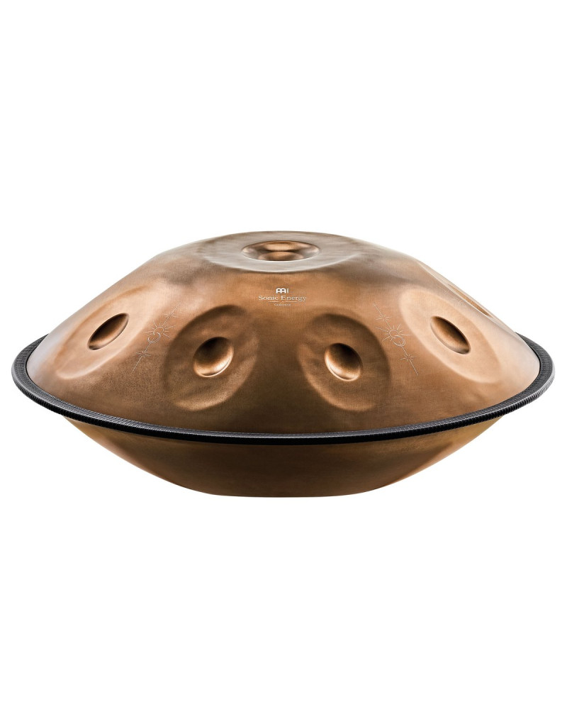 Meinl Sonic Energy HPSTL93CU Sensory Handpan, Stainless Steel, Bb2 Amara, 9 Notes, 432 Hz, Vintage copper, Engraved desi