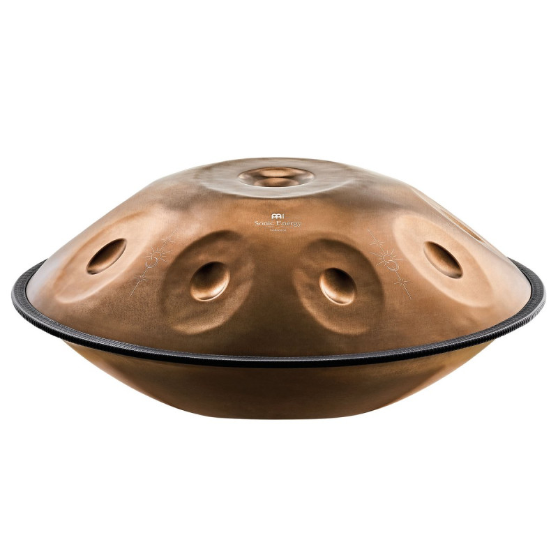 Meinl Sonic Energy HPSTL93CU Sensory Handpan, Stainless Steel, Bb2 Amara, 9 Notes, 432 Hz, Vintage copper, Engraved desi