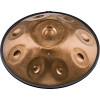 Meinl Sonic Energy HPSTL93CU Sensory Handpan, Stainless Steel, Bb2 Amara, 9 Notes, 432 Hz, Vintage copper, Engraved desi