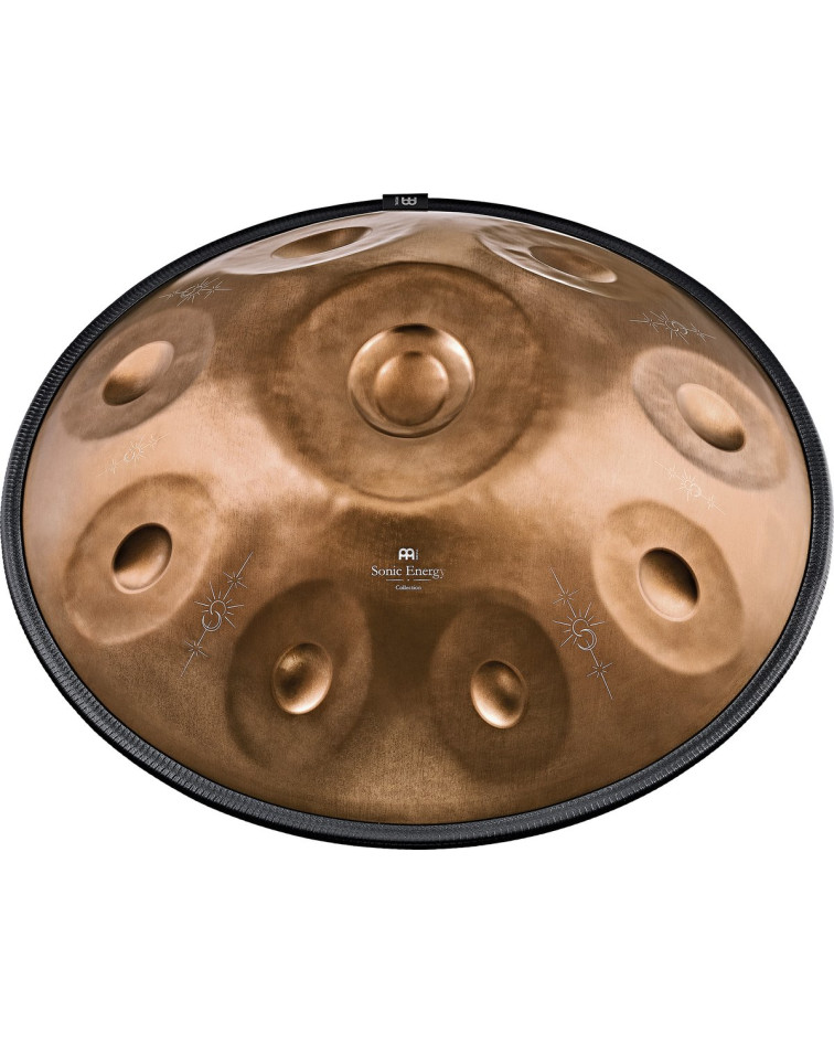 Meinl Sonic Energy HPSTL93CU Sensory Handpan, Stainless Steel, Bb2 Amara, 9 Notes, 432 Hz, Vintage copper, Engraved desi
