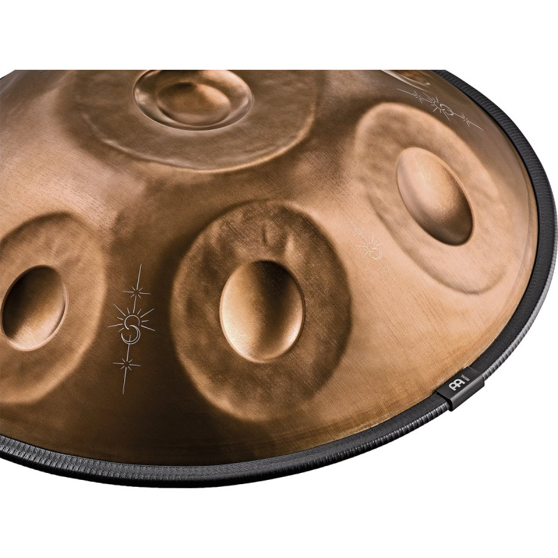 Meinl Sonic Energy HPSTL93CU Sensory Handpan, Stainless Steel, Bb2 Amara, 9 Notes, 432 Hz, Vintage copper, Engraved desi