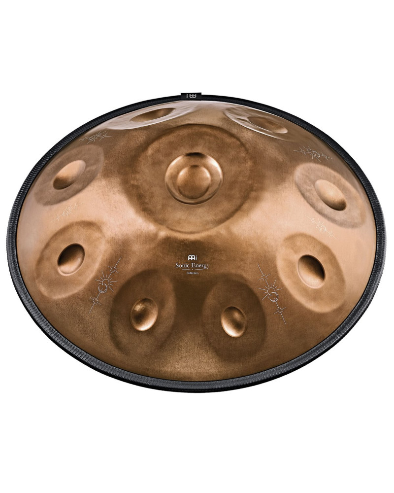 Meinl Sonic Energy HPSTL93CU Sensory Handpan, Stainless Steel, Bb2 Amara, 9 Notes, 432 Hz, Vintage copper, Engraved desi