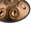 Meinl Sonic Energy HPSTL93CU Sensory Handpan, Stainless Steel, Bb2 Amara, 9 Notes, 432 Hz, Vintage copper, Engraved desi