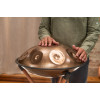 Meinl Sonic Energy HPSTL93CU Sensory Handpan, Stainless Steel, Bb2 Amara, 9 Notes, 432 Hz, Vintage copper, Engraved desi