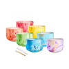 Meinl Sonic Energy MCSBSETCHA Marble Crystal Singing Bowl Chakra Set 7 pcs - B4/A4/G4/F4/E4/D4/C4/432 Hz