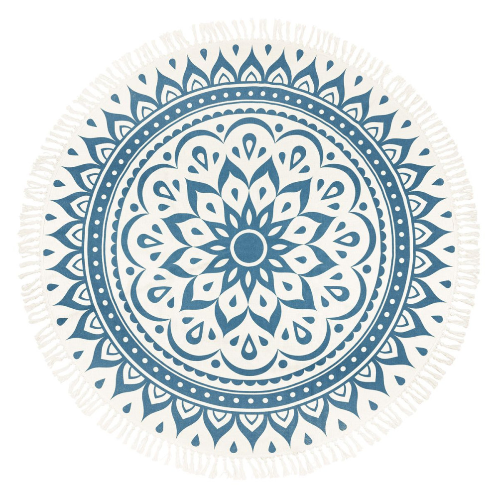 Meinl Sonic Energy MMR1NB Meditation Rug - Navy Blue / Floral Design