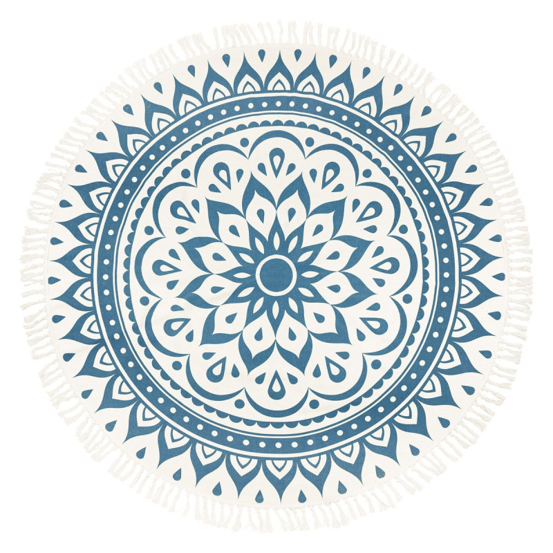 Meinl Sonic Energy MMR1NB Meditation Rug - Navy Blue / Floral Design