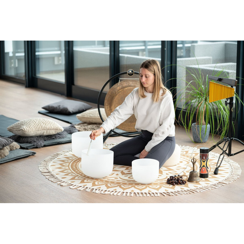 Meinl Sonic Energy MMR1VG Meditation Rug - Vintage Gold / Floral Design