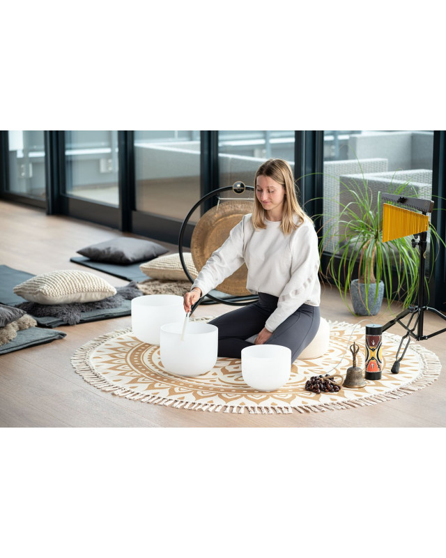 Meinl Sonic Energy MMR1VG Meditation Rug - Vintage Gold / Floral Design