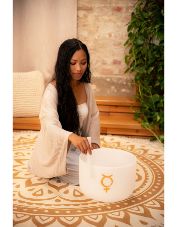 Meinl Sonic Energy PCSB12ME Planetary Tuned Crystal Singing Bowl 12