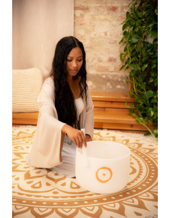 Meinl Sonic Energy PCSB12S Planetary Tuned Crystal Singing Bowl 12