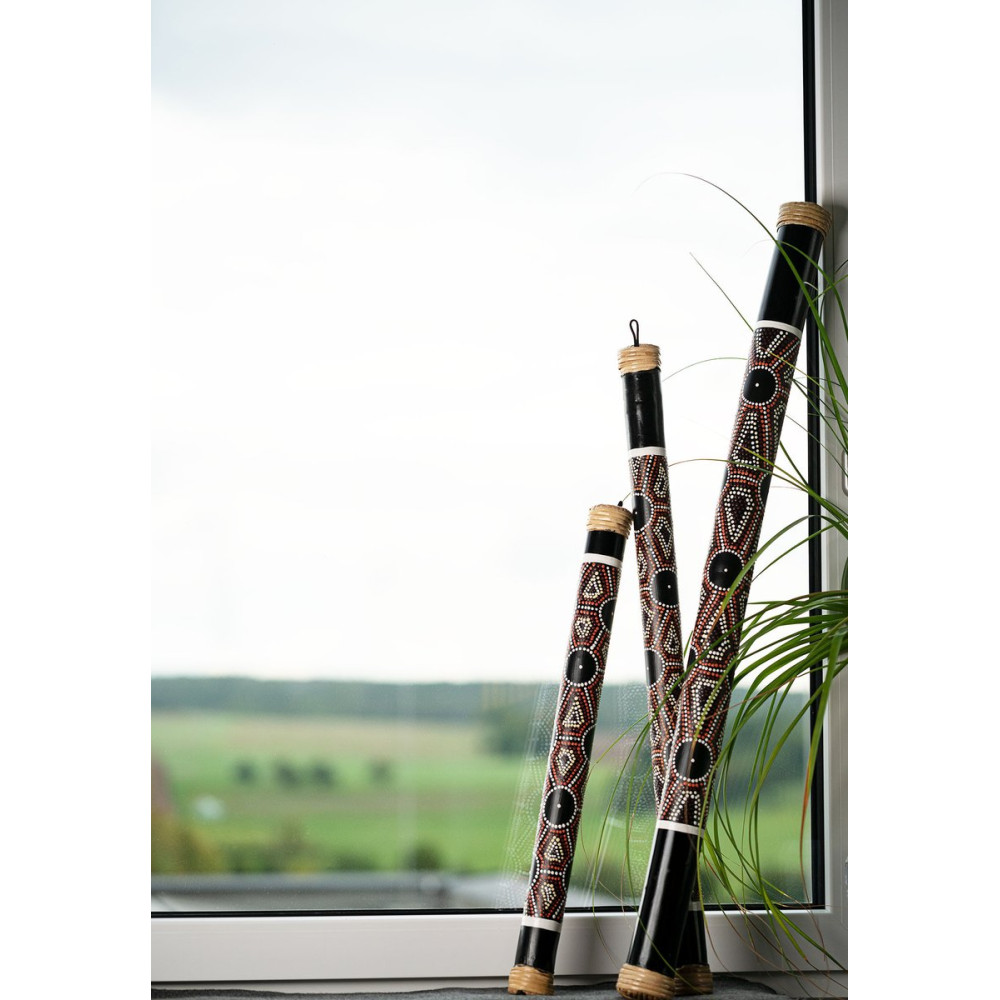 Meinl Sonic Energy RS1M Bamboo Rainstick Medium - Dot Painted/Black
