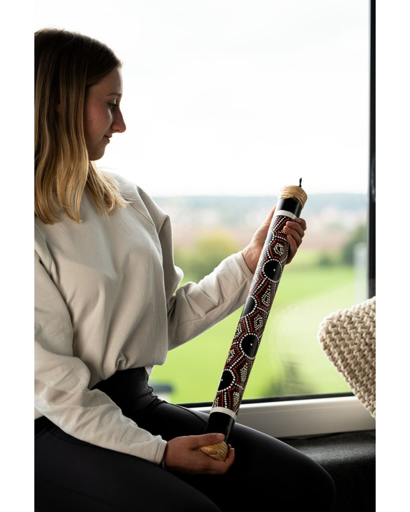 Meinl Sonic Energy RS1S Bamboo Rainstick Small - Dot Painted/Black