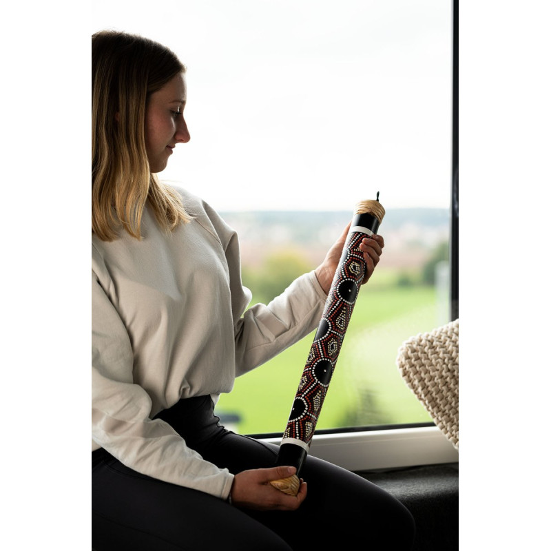 Meinl Sonic Energy RS1S Bamboo Rainstick Small - Dot Painted/Black