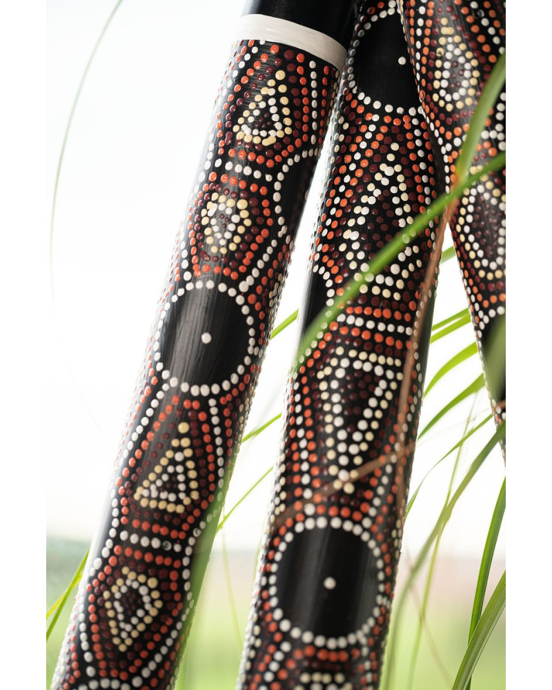 Meinl Sonic Energy RS1S Bamboo Rainstick Small - Dot Painted/Black
