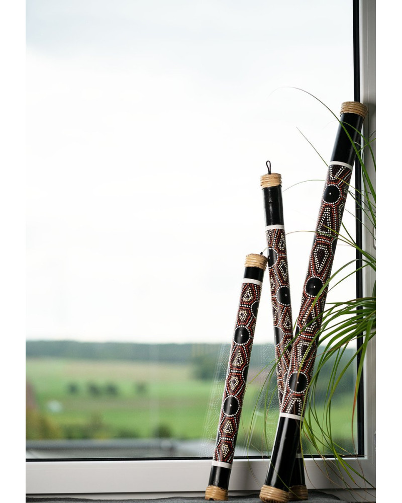 Meinl Sonic Energy RS1S Bamboo Rainstick Small - Dot Painted/Black