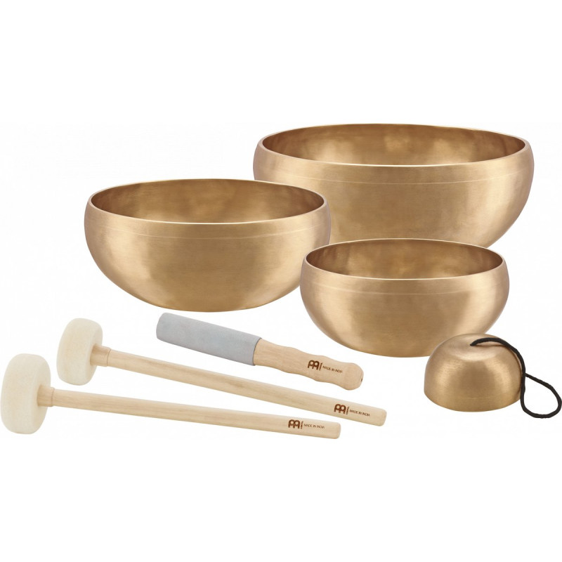 Meinl Sonic Energy SB-C-4750 Cosmos Series Singing Bowl Set 7 pcs - 250/1000/1500/2000g + Mallets