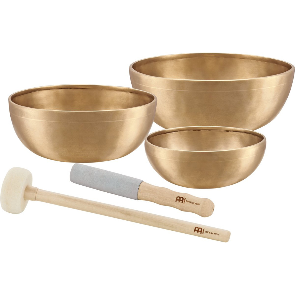 Meinl Sonic Energy SB-E-3100 Energy Therapy Series Singing Bowl Set 5 pcs - 700/1000/1400g + Mallets