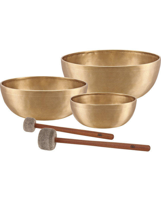 Meinl Sonic Energy SB-E-4600 Energy Therapy Series Basic Singing Bowl Set 5 pcs - 1000/1400/2200g + Mallets