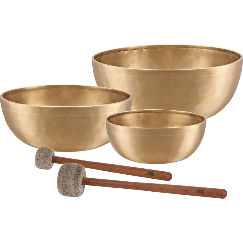 Meinl Sonic Energy SB-E-4600 Energy Therapy Series Basic Singing Bowl Set 5 pcs - 1000/1400/2200g + Mallets
