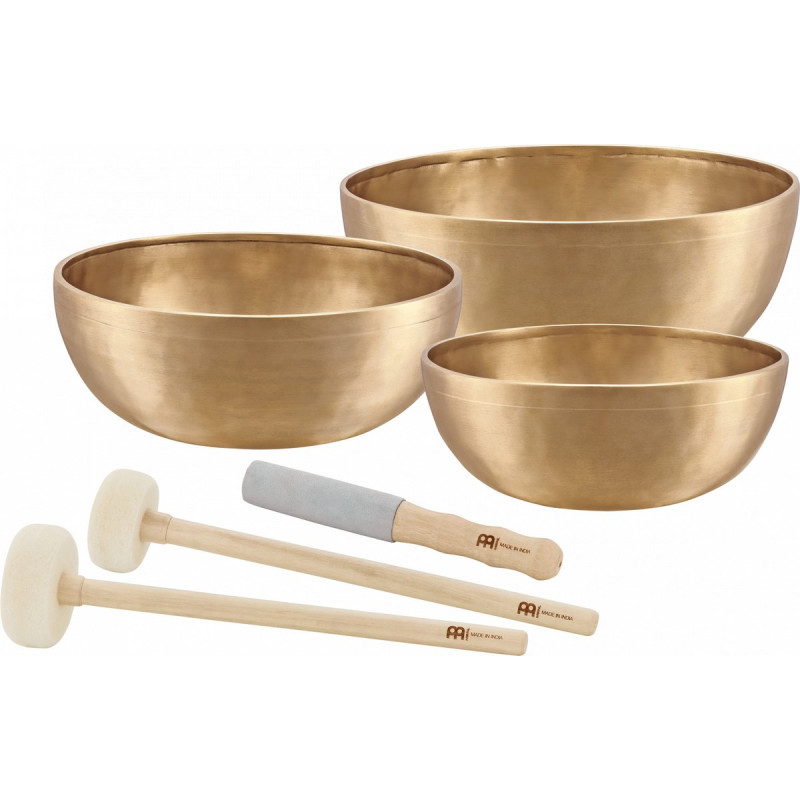 Meinl Sonic Energy SB-E-5400 Energy Therapy Series Singing Bowl Set 6 pcs - 1400/1800/2200g + Mallets