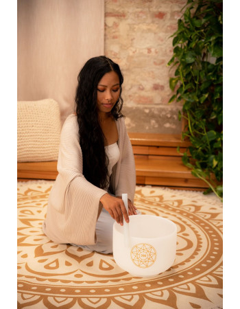 Meinl Sonic Energy SOLCSB10-396 Solfeggio Crystal Singing Bowl 10