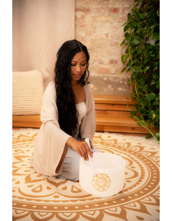 Meinl Sonic Energy SOLCSB10-417 Solfeggio Crystal Singing Bowl 10