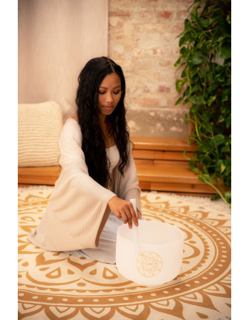 Meinl Sonic Energy SOLCSB10-639 Solfeggio Crystal Singing Bowl 10