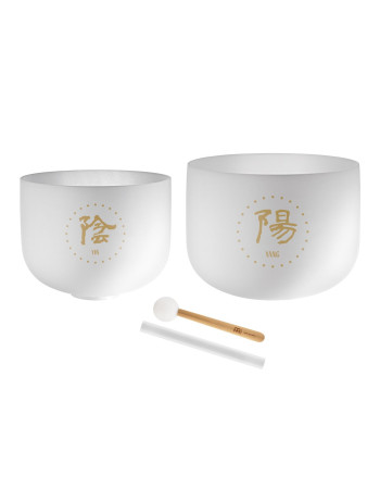 Meinl Sonic Energy TCMCSBSET2 2-piece TCM Crystal Singing Bowl Yin & Yang Set