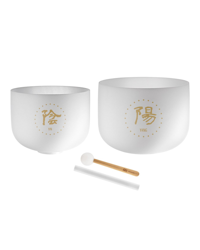 Meinl Sonic Energy TCMCSBSET2 2-piece TCM Crystal Singing Bowl Yin & Yang Set