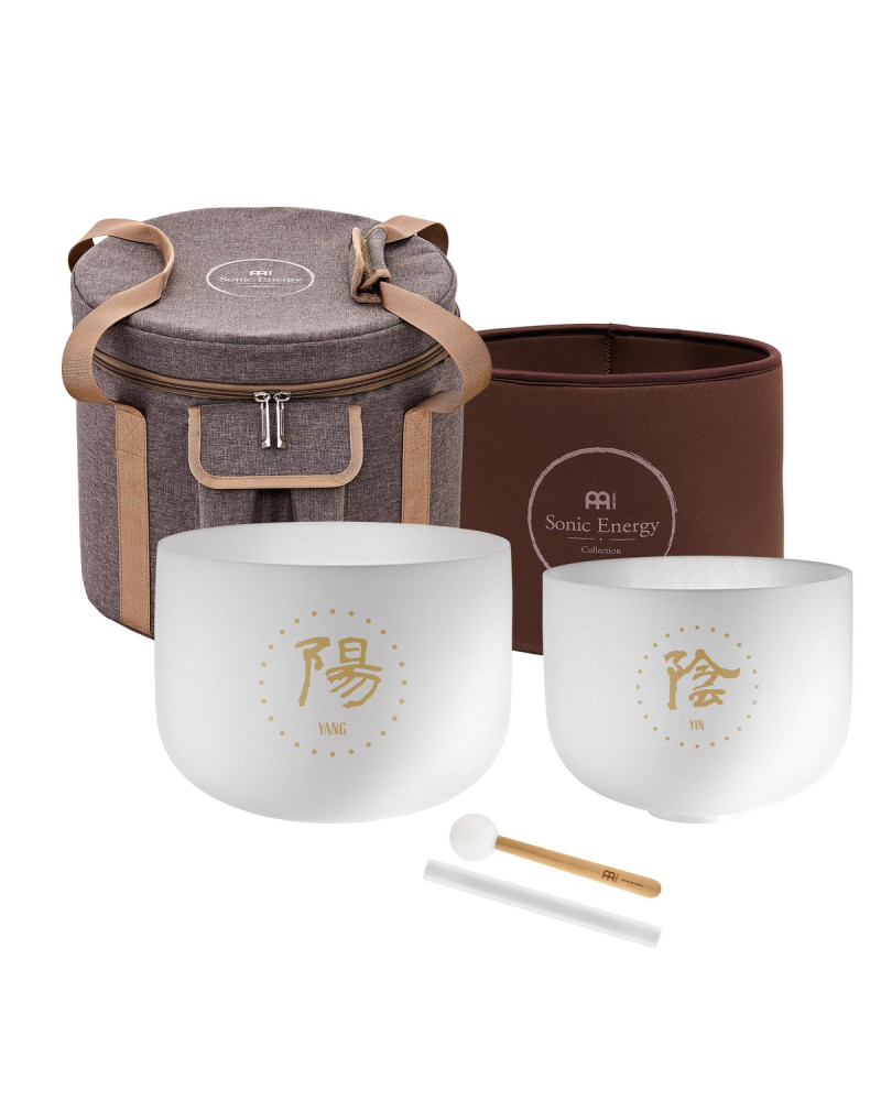Meinl Sonic Energy TCMCSBSET2 2-piece TCM Crystal Singing Bowl Yin & Yang Set