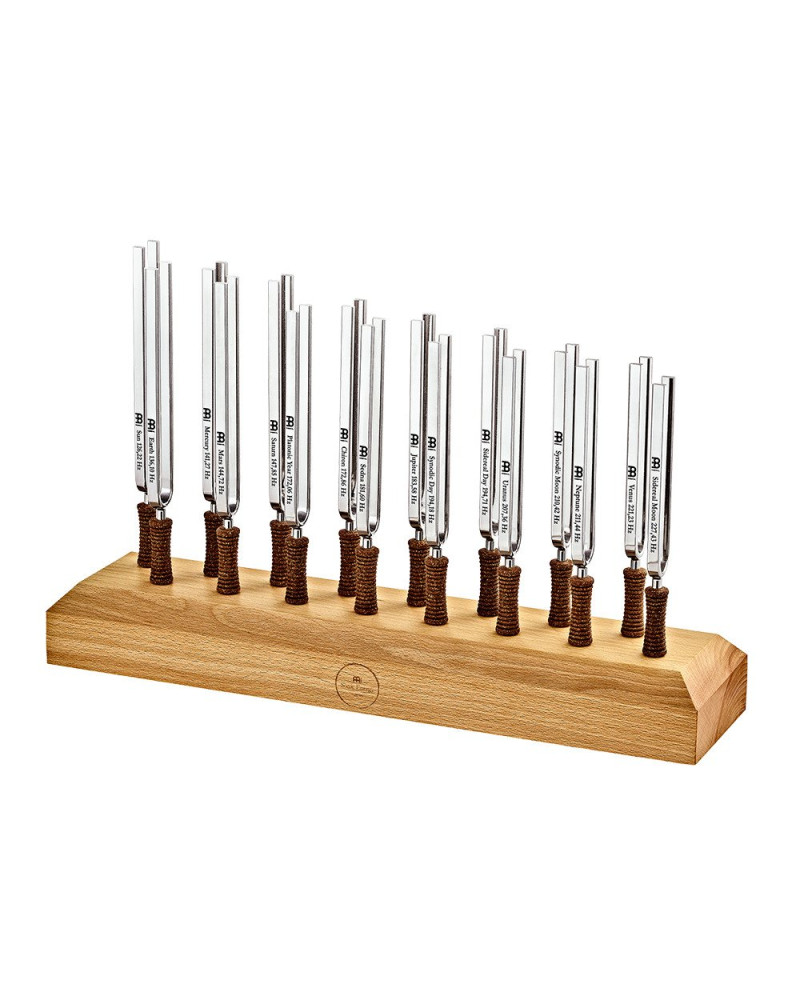 Meinl Sonic Energy TF-SET-16 Planetary Tuned Tuning Forks Complete Set-up - Content: 16 Tuning Forks, including Stand