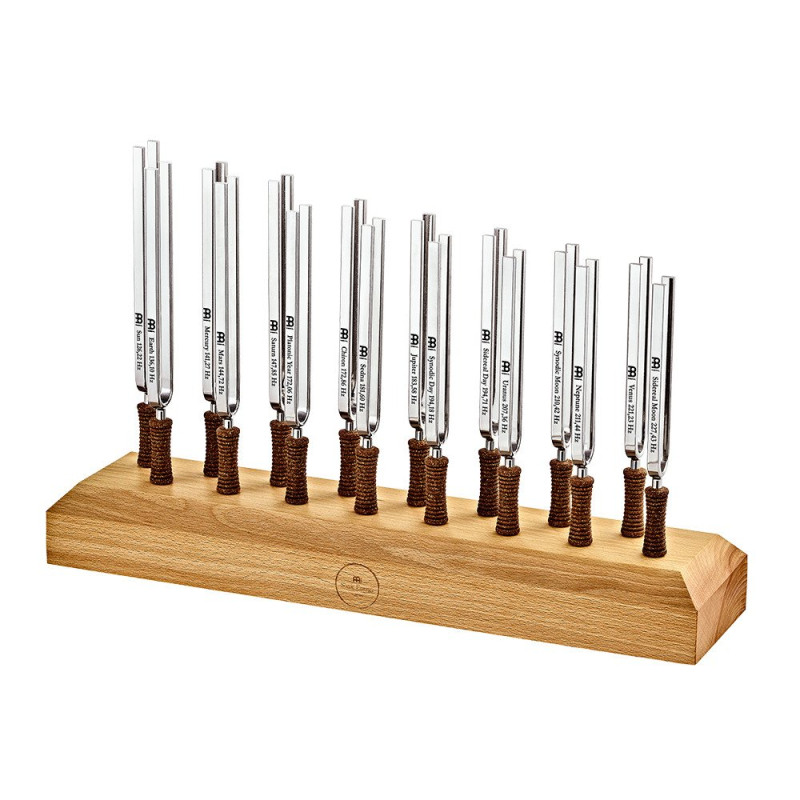Meinl Sonic Energy TF-SET-16 Planetary Tuned Tuning Forks Complete Set-up - Content: 16 Tuning Forks, including Stand
