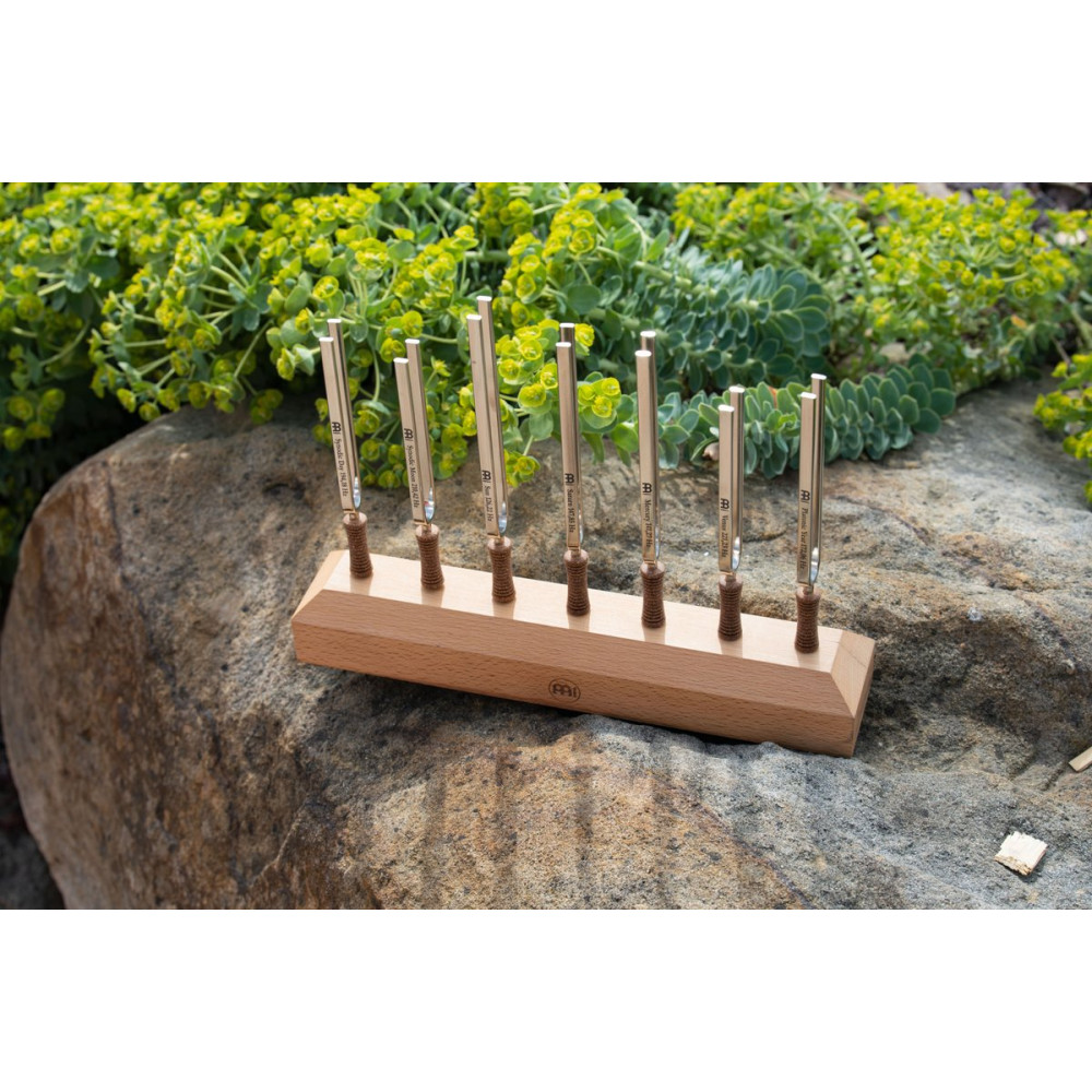 Meinl Sonic Energy TF-SET-CHA-7 Planetary Tuned Tuning Forks - Chakra Set - Content: 7 Tuning Forks, inlcuding Stand