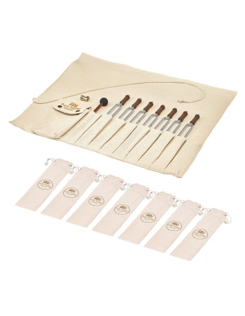 Meinl Sonic Energy TF-SET-CHA-R Tuning Fork Chakra Set, incl. Rollup Bag & Tuning Fork Vibration Foot