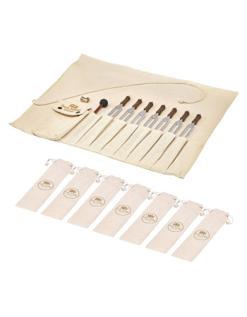 Meinl Sonic Energy TTF-SET-CHA-R Therapy Tuning Fork Chakra Set, incl. Rollup Bag & Tuning Fork Vibration Foot
