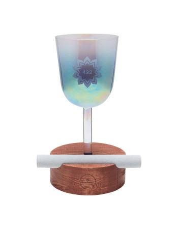 Meinl Sonic Energy WSL Wooden Holder for Essence Crystal Singing Bowls & Crystal Tuning Forks, Large