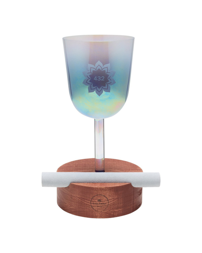 Meinl Sonic Energy WSL Wooden Holder for Essence Crystal Singing Bowls & Crystal Tuning Forks, Large